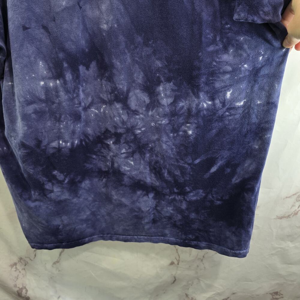 Vintage T Shirt Mens XL 90s Mountain Bison Buffalo Nature Ecology Tie Dye Crew - Picture 7 of 9